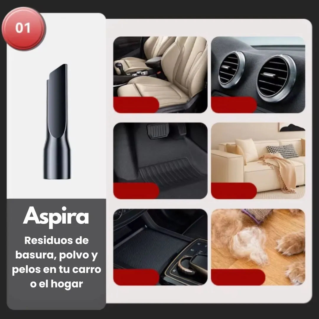 Mini Aspiradora Potente para Casa y Auto