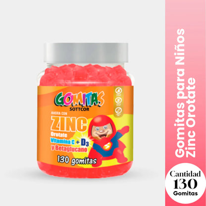 Gomitas para Niños Zinc Orotate